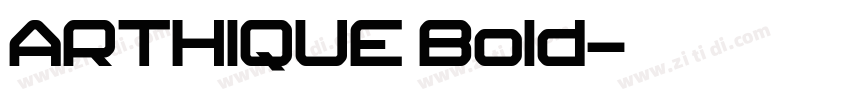 ARTHIQUE Bold字体转换